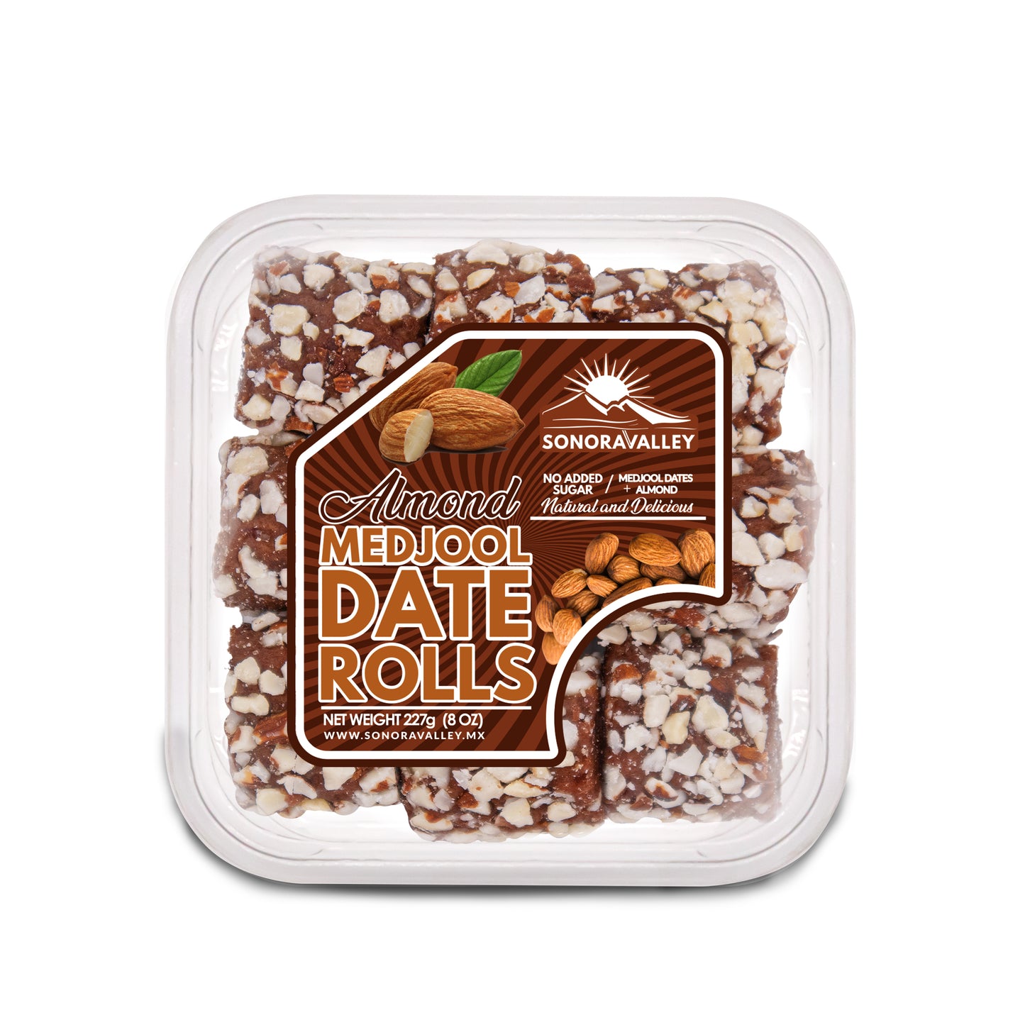 ROLLO DE DATIL CON ALMENDRA 227GR.