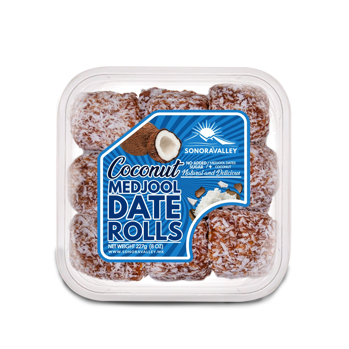 ROLLO DE DATIL CON COCO 227GR.